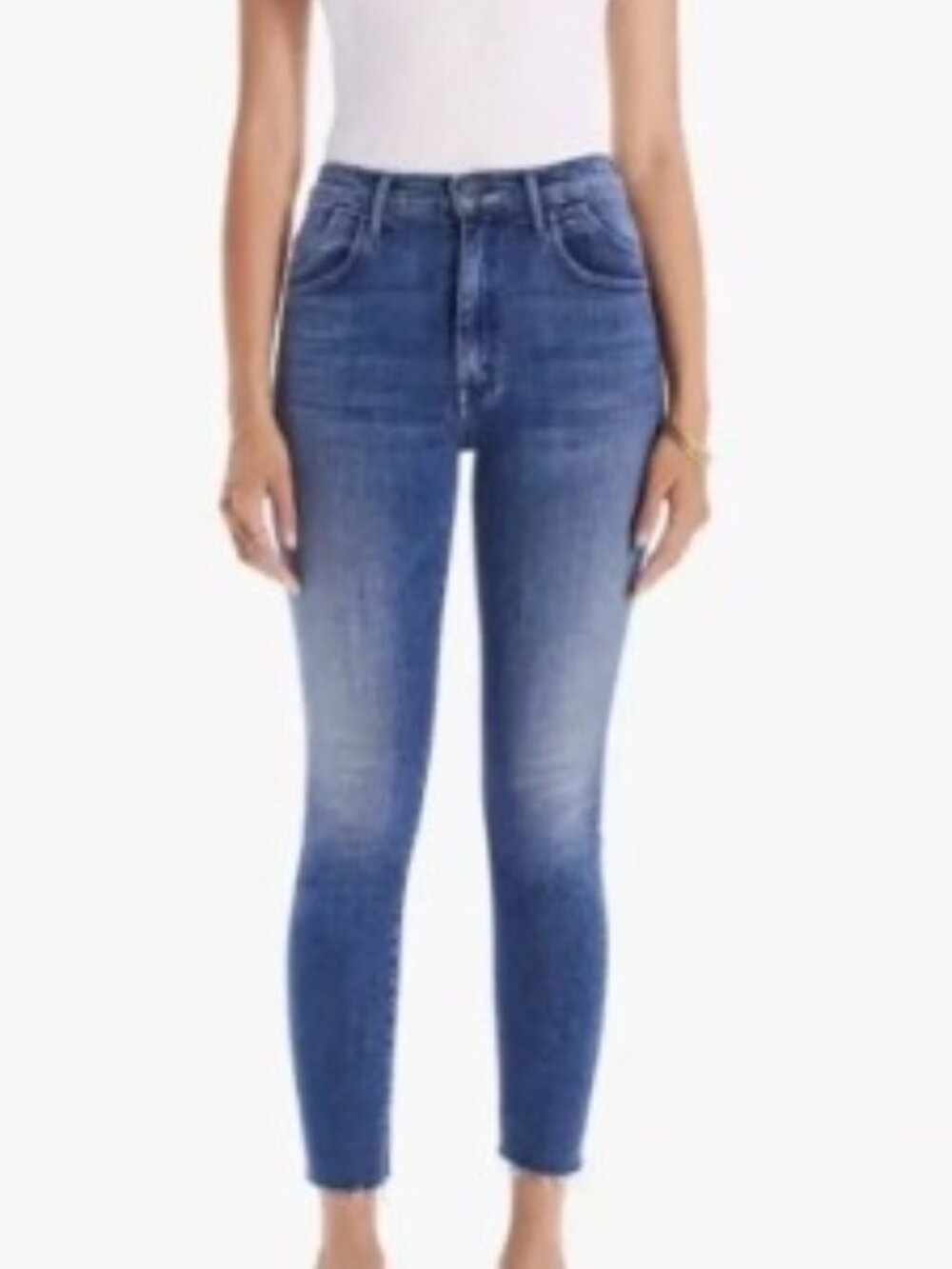 Stash Swooner Ankle Fray Wash Jeans in Chick Flick